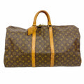 Louis Vuitton Boston Bag Monogram Keepall Bandouliere 55 Brown