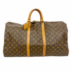 Louis Vuitton Boston Bag Monogram Keepall Bandouliere 55 Brown