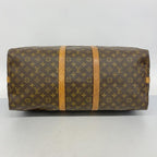 Louis Vuitton Boston Bag Monogram Keepall Bandouliere 55 Brown — view 3