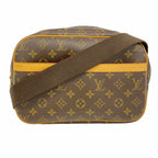 Louis Vuitton Shoulder Bag Monogram Reporter PM Brown