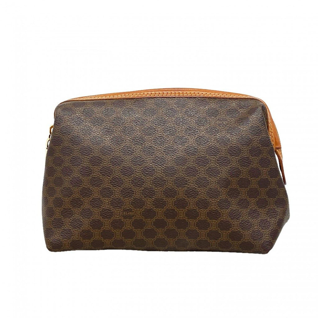 Celine Pouch Macadam Brown Gold