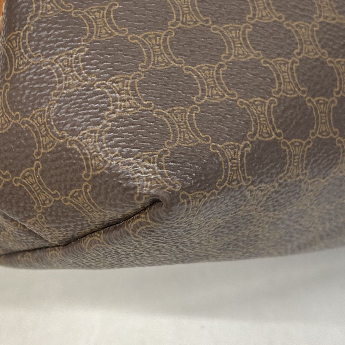 Celine Pouch Macadam Brown Gold — view 6