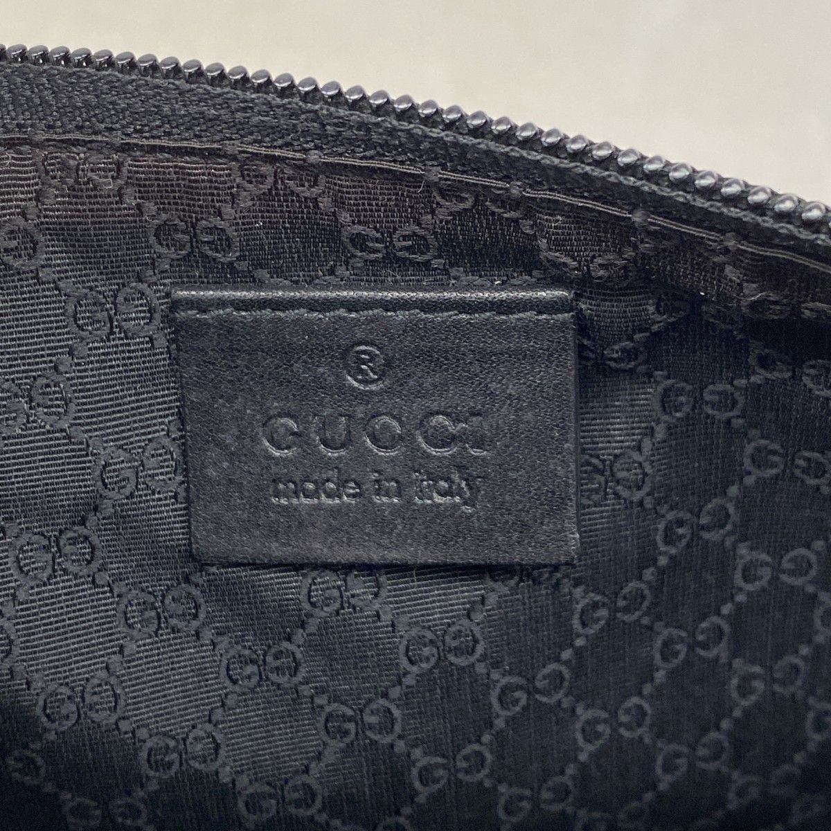 Gucci Handbag Canvas Black Gray Gold — view 5