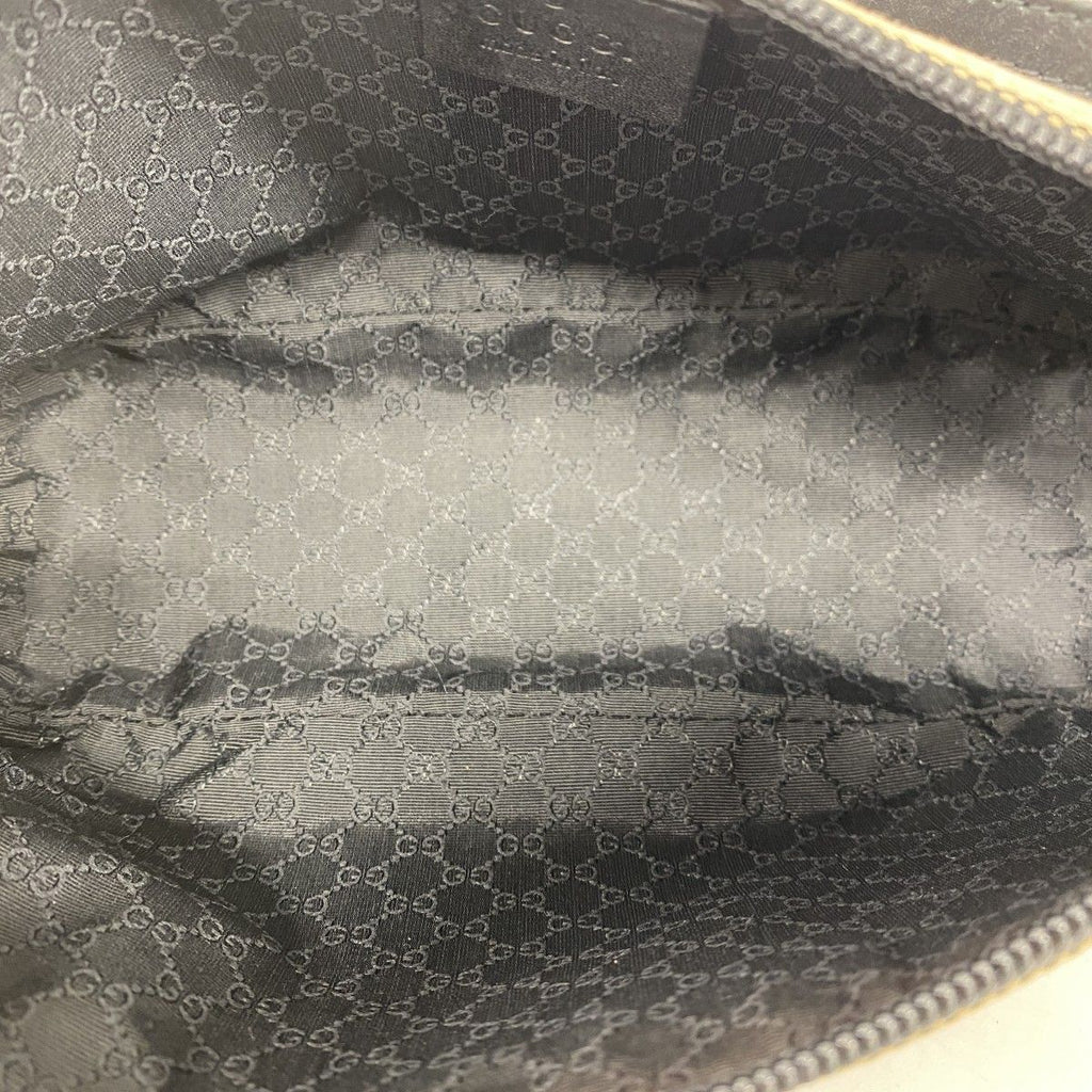 Gucci Handbag Canvas Black Gray Gold — view 4