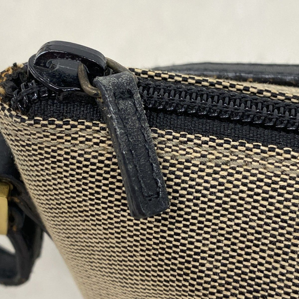 Gucci Handbag Canvas Black Gray Gold — view 9