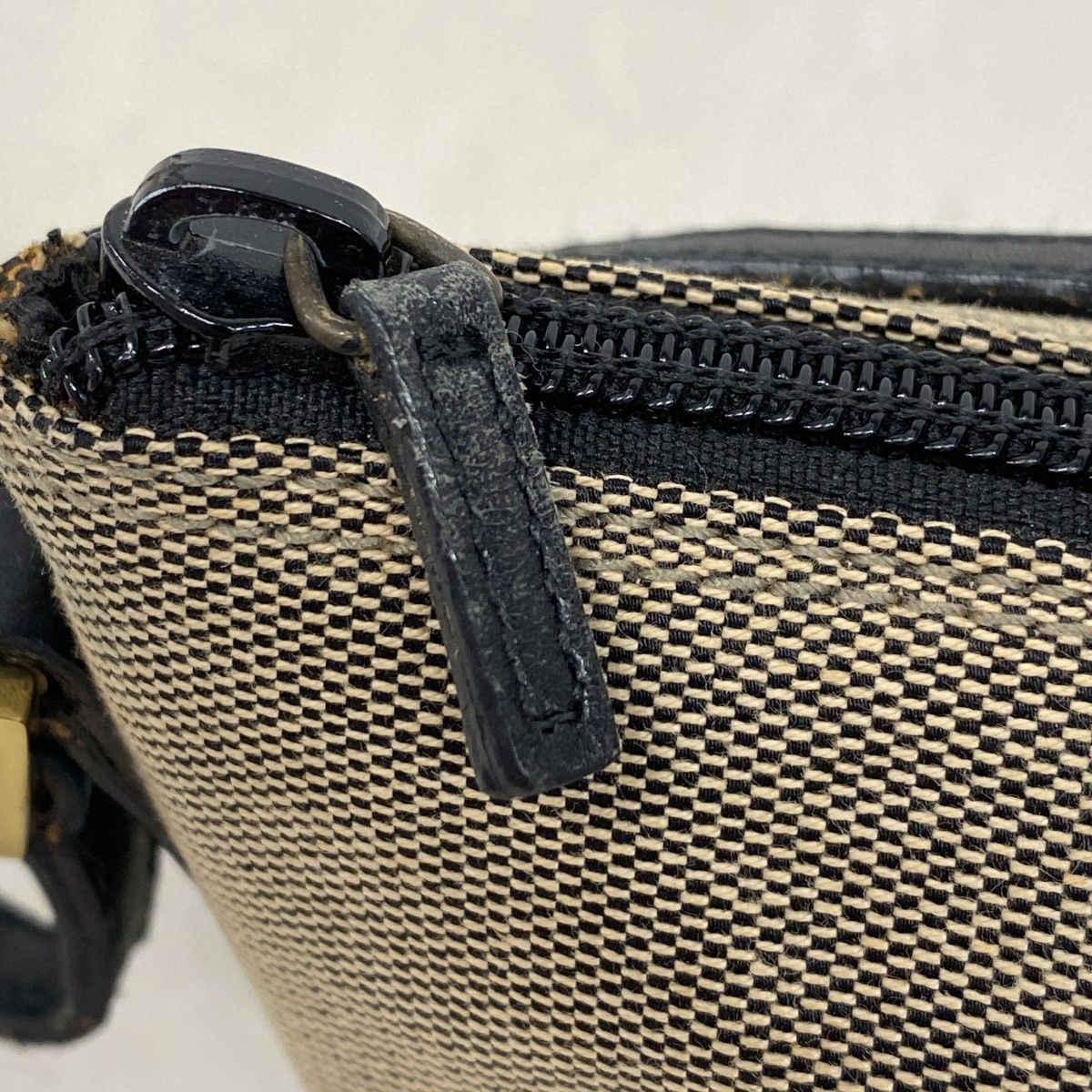Gucci Handbag Canvas Black Gray Gold — view 9