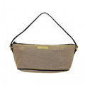 Gucci Handbag Canvas Black Gray Gold