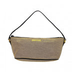 Gucci Handbag Canvas Black Gray Gold