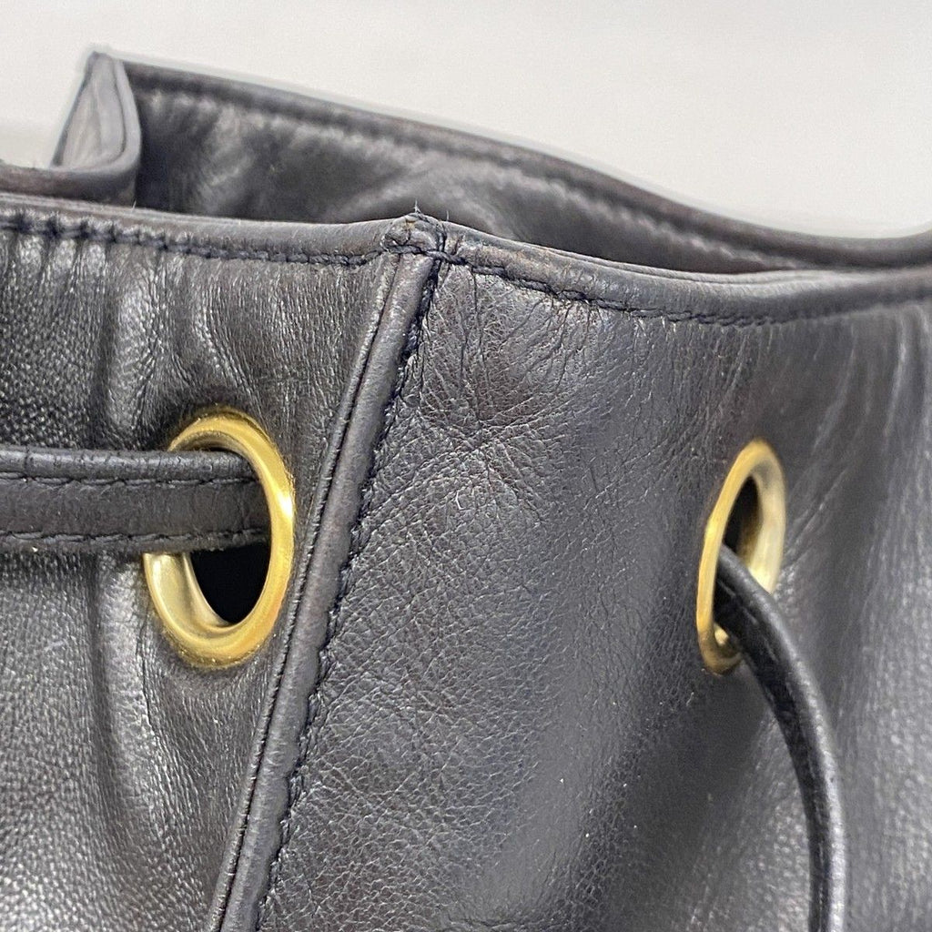 Chanel Shoulder Bag Lambskin Black Gold — view 7