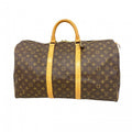 Louis Vuitton Boston Bag Monogram Keepall 50 Brown