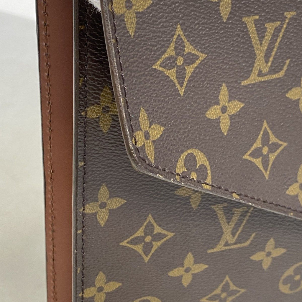 Louis Vuitton Business Bag Monogram Porte Documents Bandouliere Brown — view 8