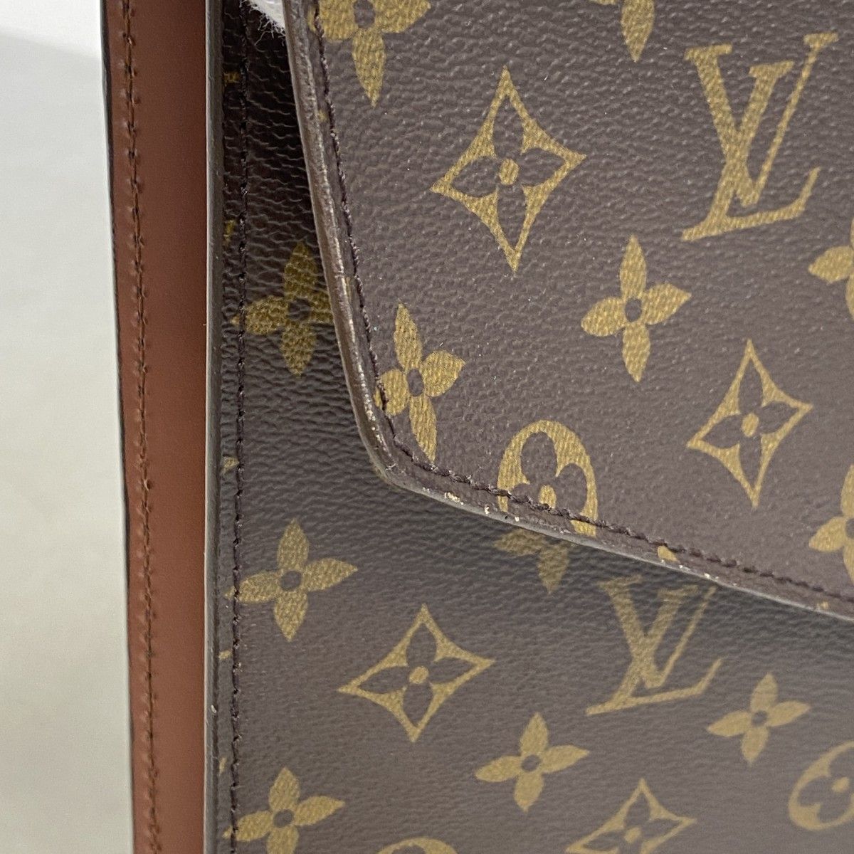 Louis Vuitton Business Bag Monogram Porte Documents Bandouliere Brown — view 8