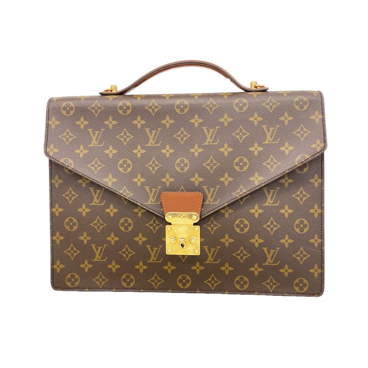 Louis Vuitton Business Bag Monogram Porte Documents Bandouliere Brown