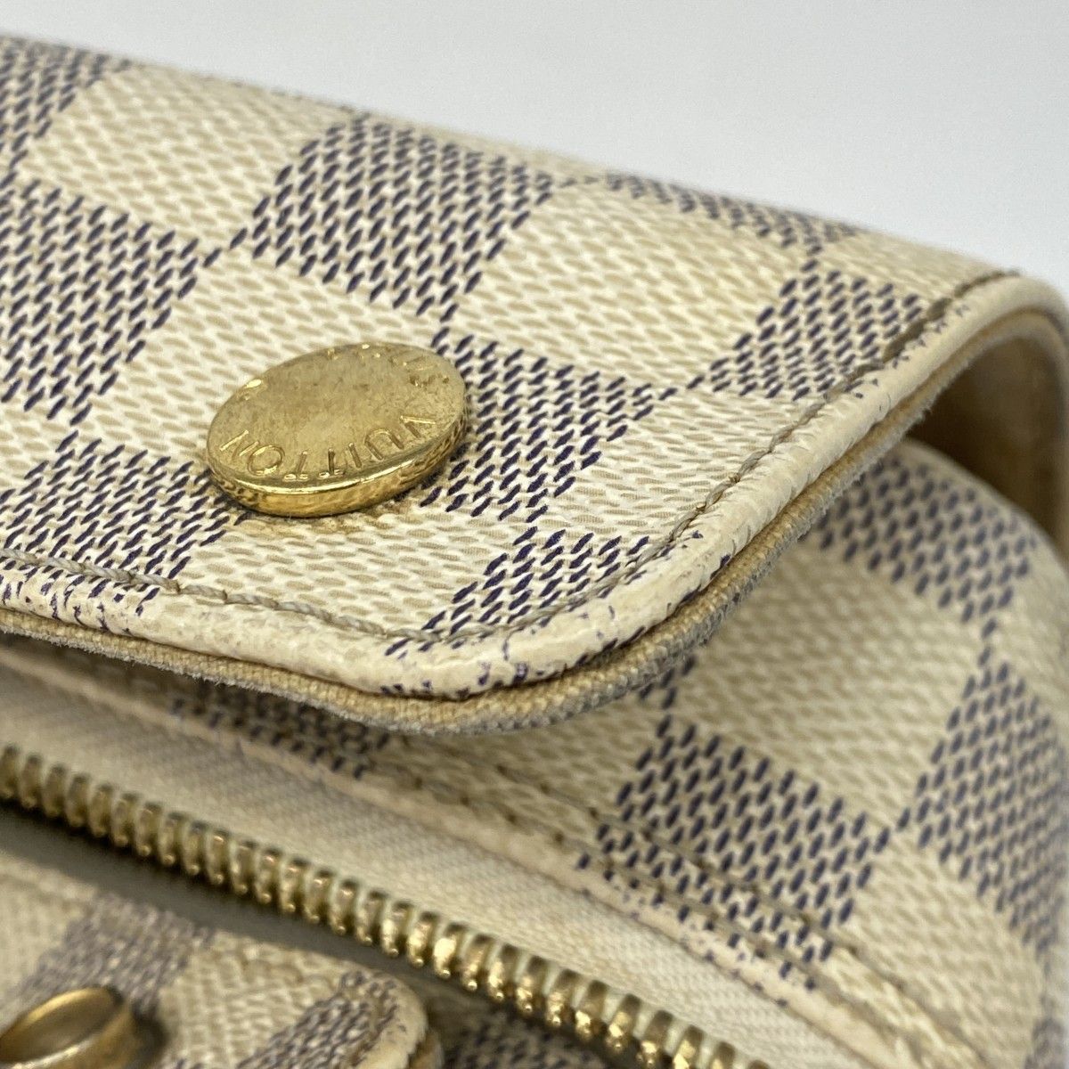 Louis Vuitton Shoulder Bag Damier Azur Naviglio White — view 7