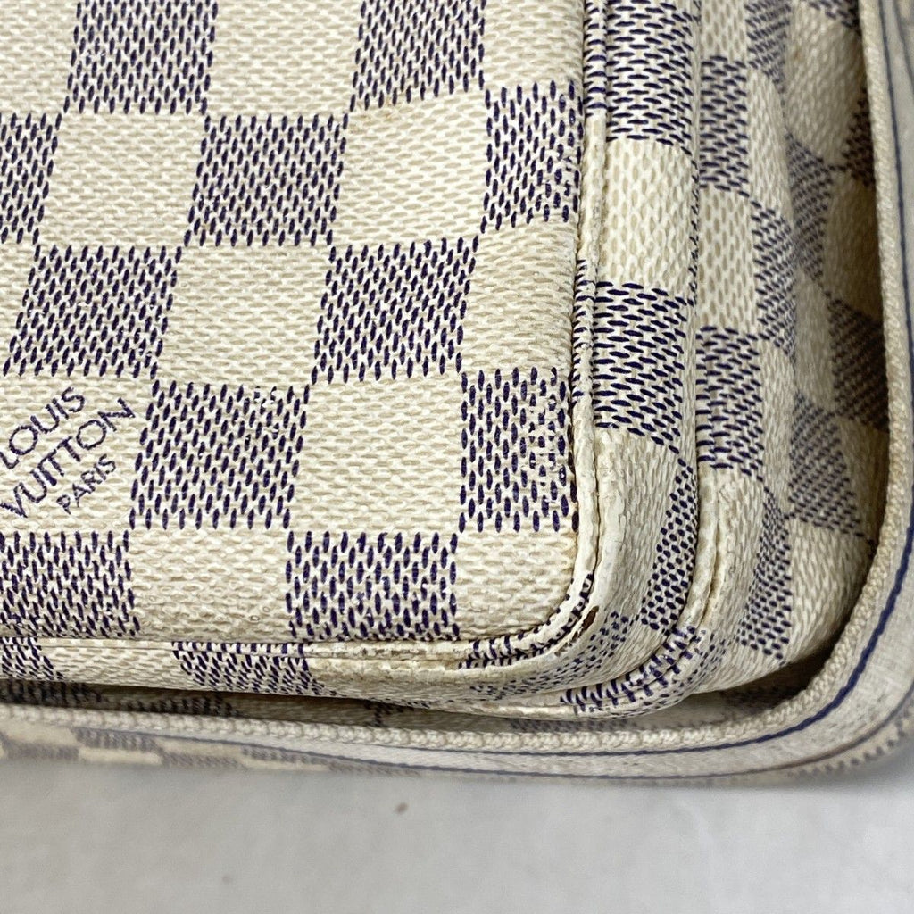 Louis Vuitton Shoulder Bag Damier Azur Naviglio White — view 9