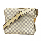 Louis Vuitton Shoulder Bag Damier Azur Naviglio White