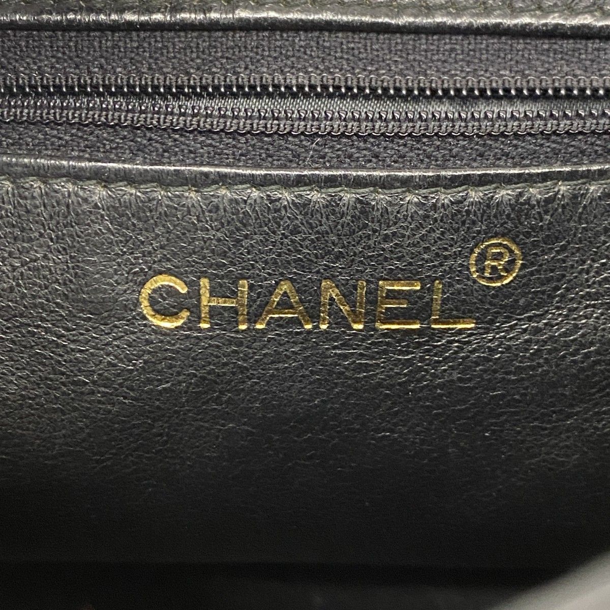 Chanel Shoulder Bag Quilted Lambskin Black Gold — view 5