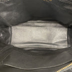 Chanel Shoulder Bag Quilted Lambskin Black Gold — view 4
