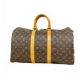 Louis Vuitton Boston Bag Monogram Keepall 45 Brown