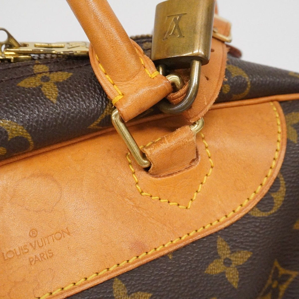 Louis Vuitton Handbag Monogram Deauville Brown — view 8