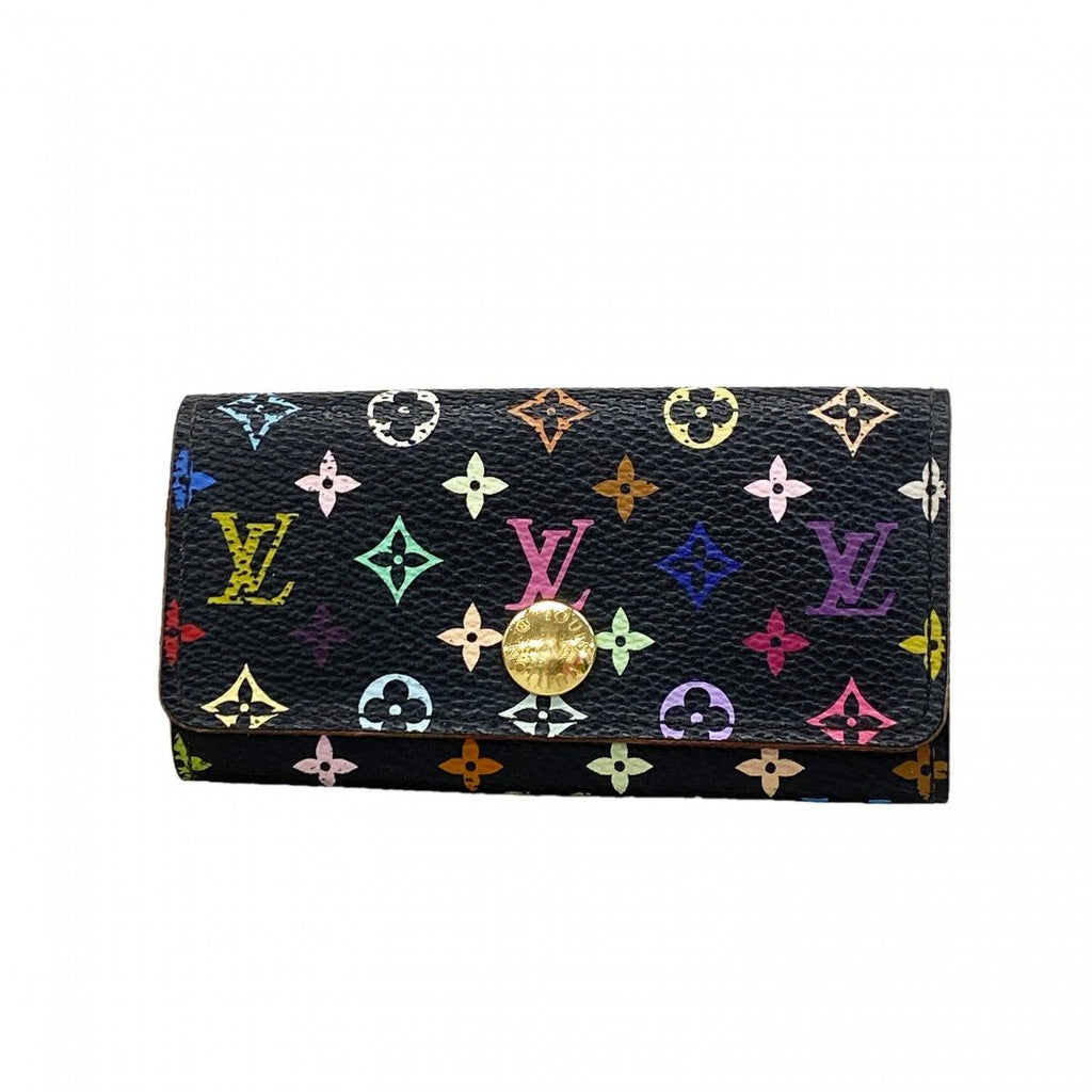 Louis Vuitton Key Case Monogram Multicolor Multicles 4 Noir Grenade Key Holder