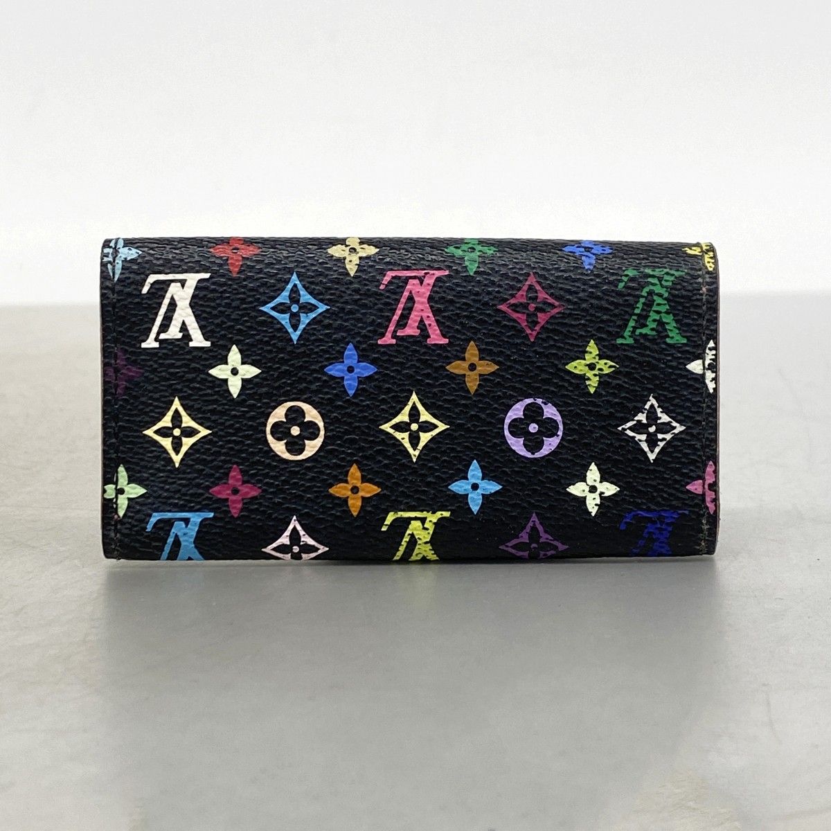 Louis Vuitton Key Case Monogram Multicolor Multicles 4 Noir Grenade Key Holder — view 7