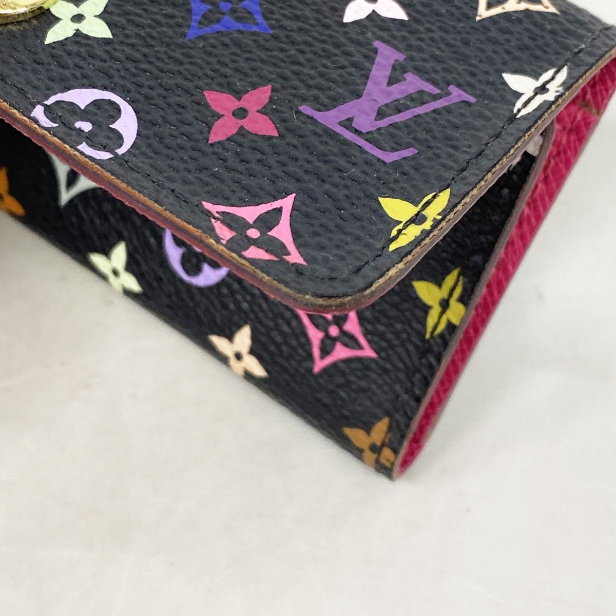 Louis Vuitton Key Case Monogram Multicolor Multicles 4 Noir Grenade Key Holder — view 6