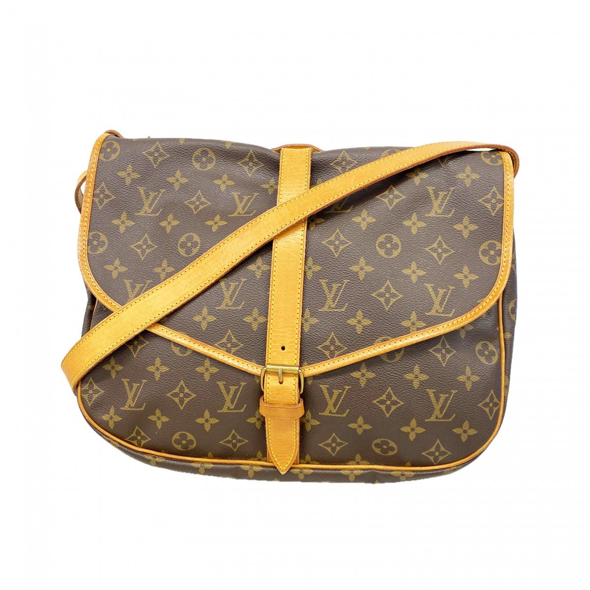 Louis Vuitton Shoulder Bag Monogram Saumur 35 Brown