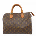 Louis Vuitton Handbag Monogram Speedy 30 Brown