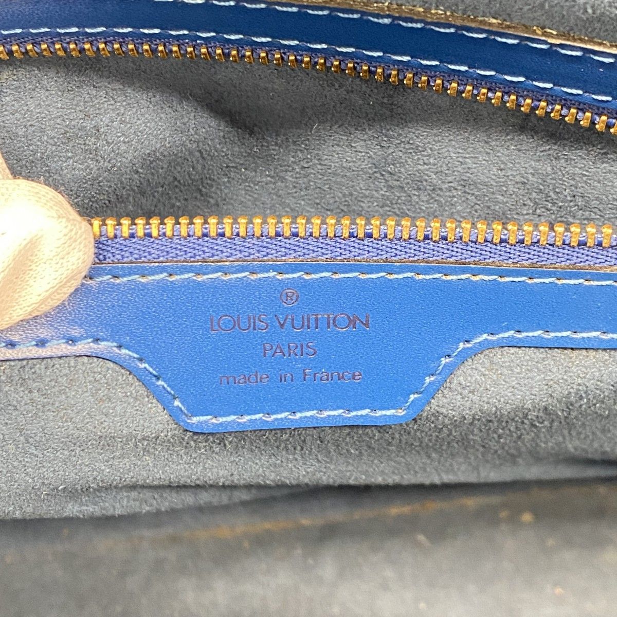 Louis Vuitton Shoulder Bag Epi Lussac Toledo Blue — view 5