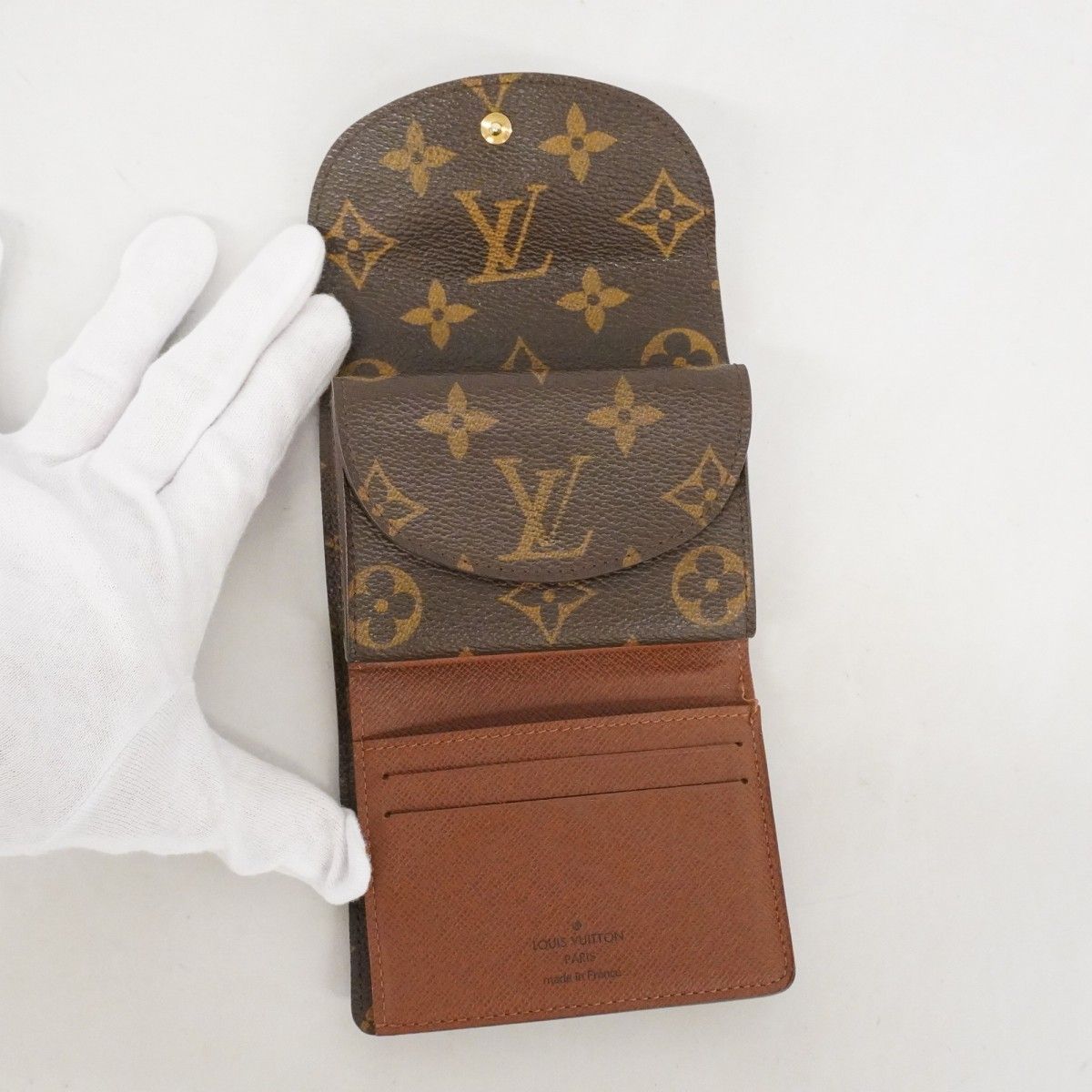 Louis Vuitton Trifold Wallet Monogram Portefeuille Helene Brown — view 3