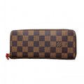 Louis Vuitton Wallet Damier Portefeuille Clemence Cerise