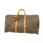 Louis Vuitton Boston Bag Monogram Keepall Bandouliere 60 Brown
