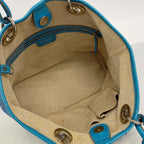 Dior Tote Cannage Panarea Leather Blue Silver — view 4