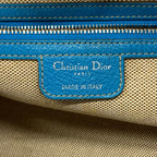 Dior Tote Cannage Panarea Leather Blue Silver — view 5