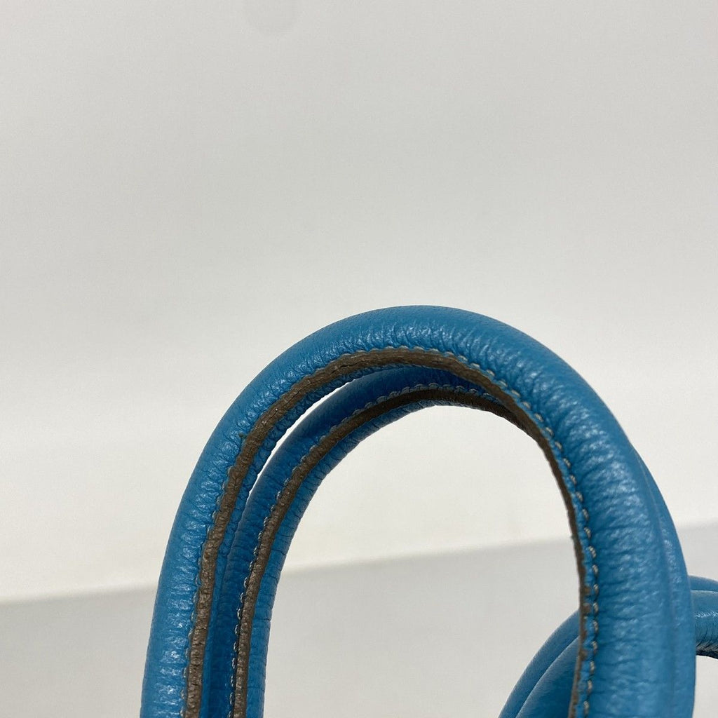 Dior Tote Cannage Panarea Leather Blue Silver — view 8