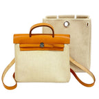 Hermes Backpack Herbag a Dos PM Toile Ash Natural Silver