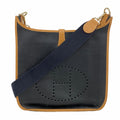 Hermes Shoulder Bag Evelyne Ardennes Black Gold Champagne