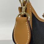Hermes Shoulder Bag Evelyne Ardennes Black Gold Champagne — view 9