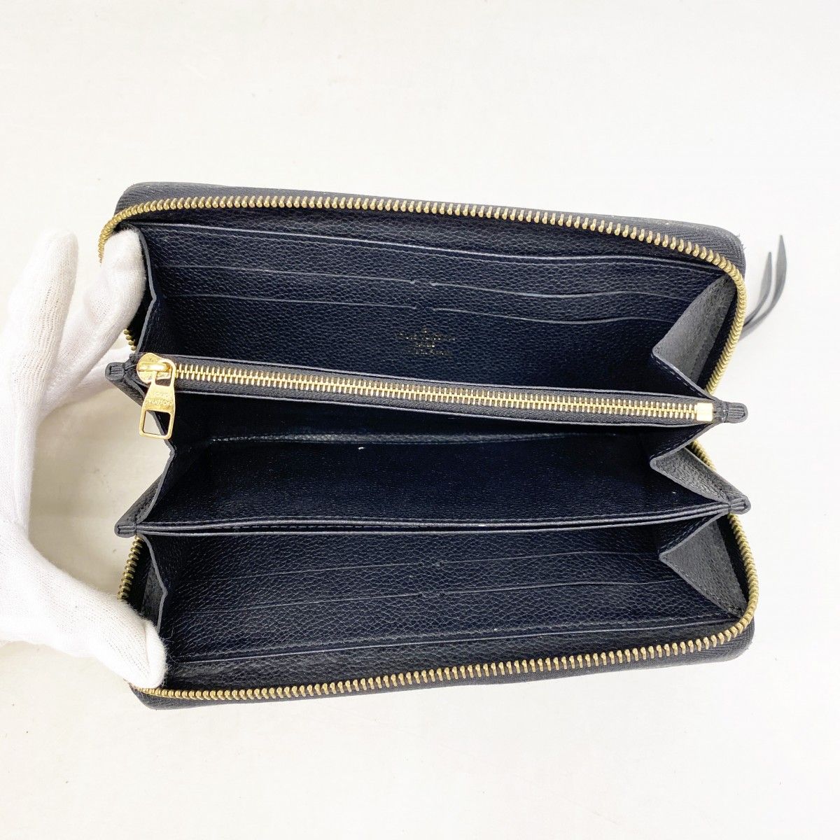 Louis Vuitton Wallet Monogram Empreinte Zippy Noir — view 3