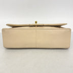 Chanel Shoulder Bag Quilted Lambskin Beige Gold — view 3