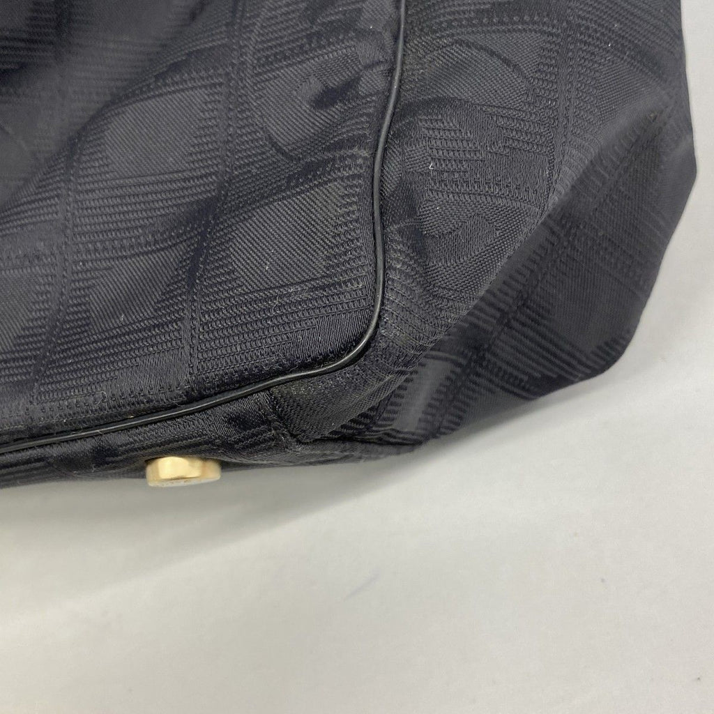 Chanel Tote New Travel Nylon Black Gold — view 8