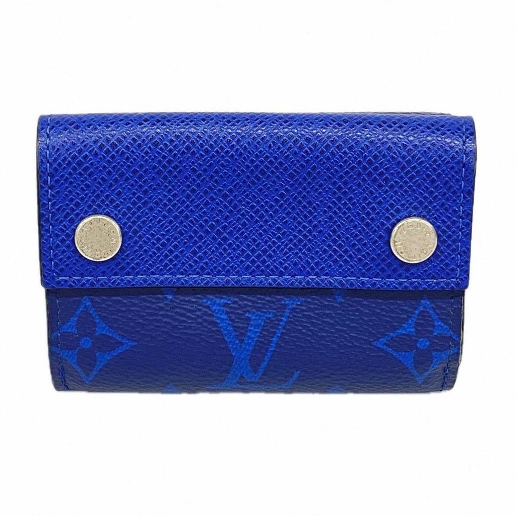 Louis Vuitton Trifold Wallet Taigarama Discovery Compact Cobalt