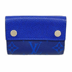 Louis Vuitton Trifold Wallet Taigarama Discovery Compact Cobalt