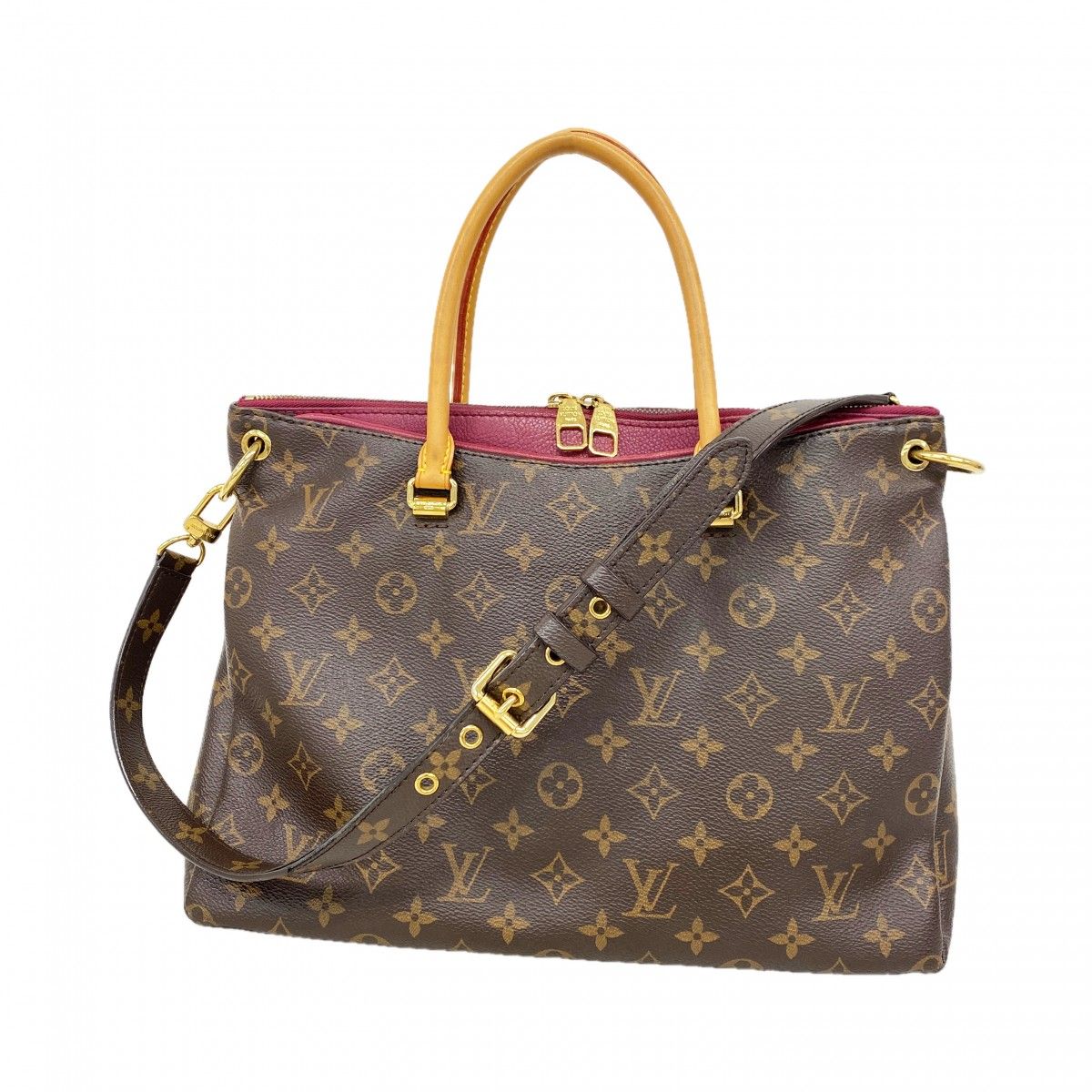 Louis Vuitton Handbag Monogram Pallas Aurore 2-Way