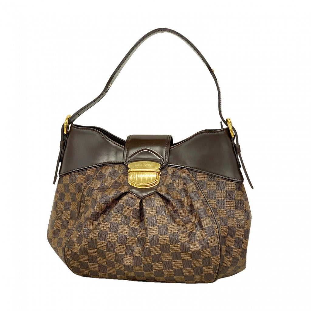 Louis Vuitton Shoulder Bag Damier Sistine MM Ebene