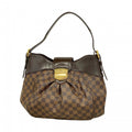 Louis Vuitton Shoulder Bag Damier Sistine MM Ebene