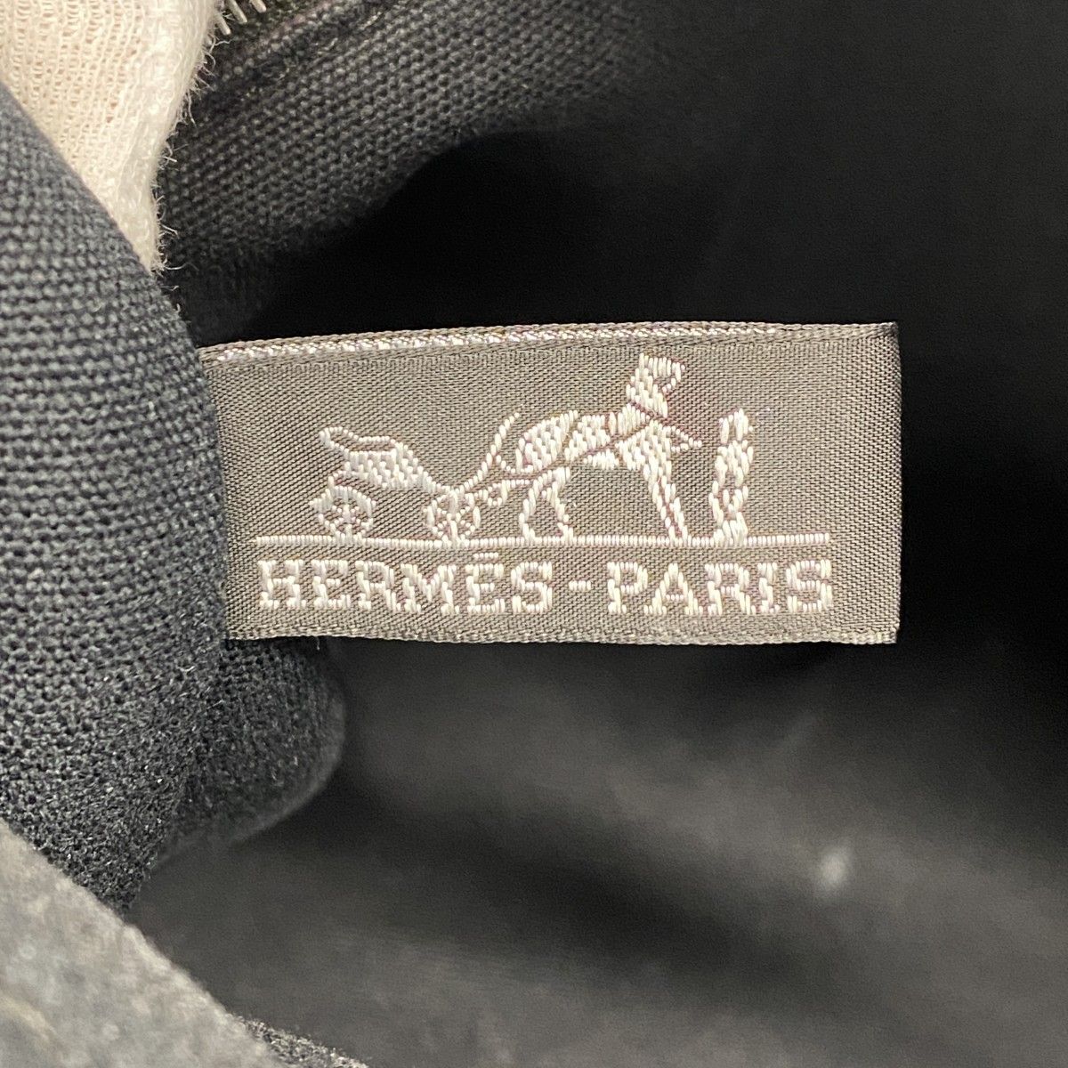 Hermes Tote Fourre Tout MM Canvas Black Silver — view 5