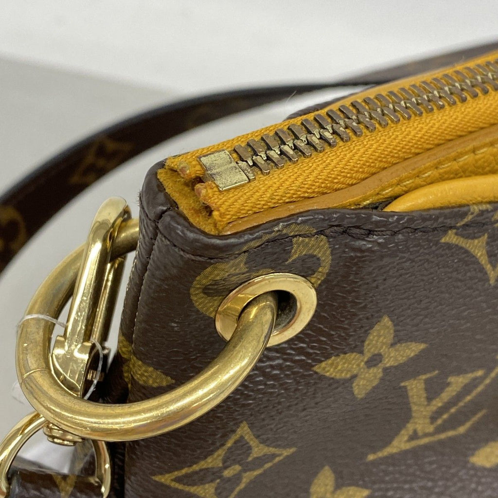 Louis Vuitton Handbag Monogram Pallas Ivory Saffron 2-Way — view 7