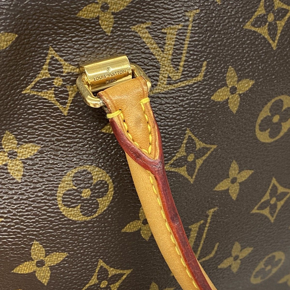 Louis Vuitton Handbag Monogram Pallas Ivory Saffron 2-Way — view 9